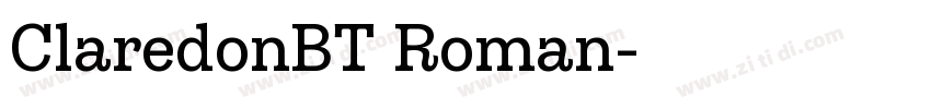 ClaredonBT Roman字体转换